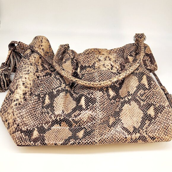 Michael Kors Python-Embossed Leather Tote Bag - Picture 5 of 6